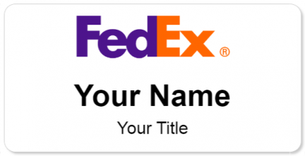 Custom name badges for FedEx Corporation