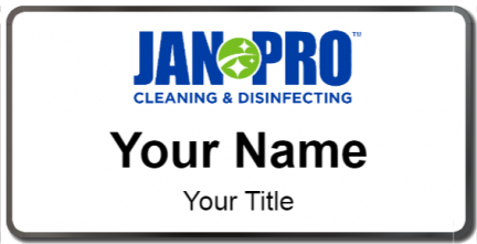 Custom name badges for JAN PRO Cleaning System