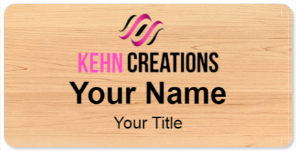 Custom name badges for Kehn Creations
