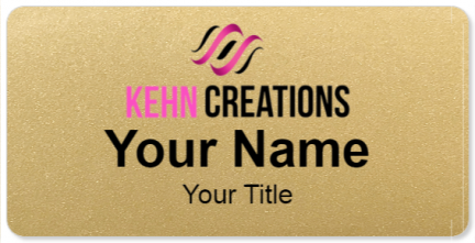 Custom name badges for Kehn Creations