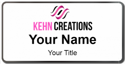 Custom name badges for Kehn Creations