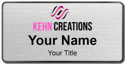 Custom name badges for Kehn Creations