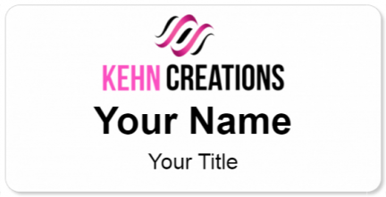 Custom name badges for Kehn Creations