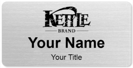Custom name badges for Kettle Brand