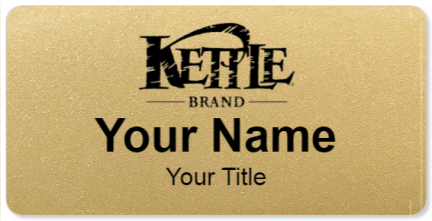 Custom name badges for Kettle Brand