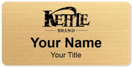 Custom name badges for Kettle Brand