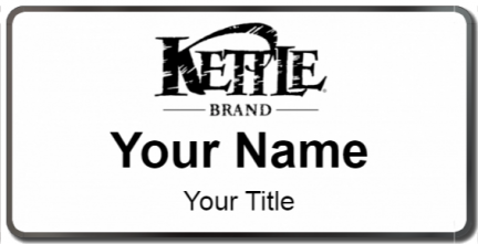 Custom name badges for Kettle Brand