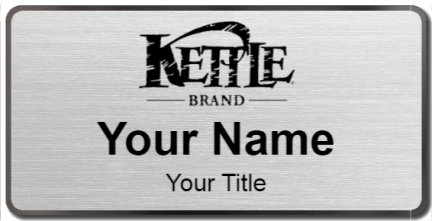 Custom name badges for Kettle Brand