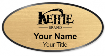 Custom name badges for Kettle Brand
