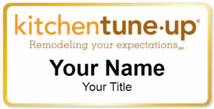 Custom name badges for Kitchen Tune Up