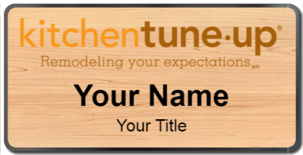 Custom name badges for Kitchen Tune Up