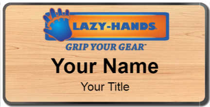 Custom name badges for Lazy Hand