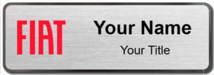Custom name badges for Fiat