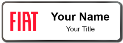 Custom name badges for Fiat