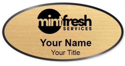 Custom name badges for Mint Fresh Services