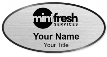Custom name badges for Mint Fresh Services