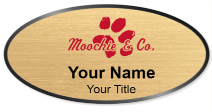 Custom name badges for Moochie and Company