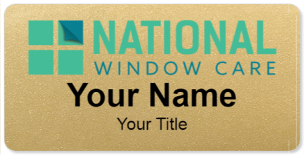 Custom name badges for National Window Care