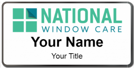 Custom name badges for National Window Care