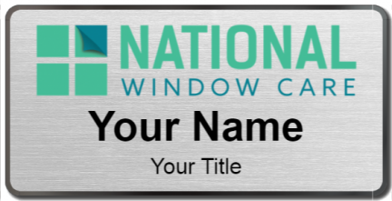 Custom name badges for National Window Care