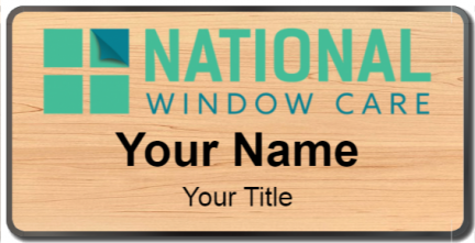 Custom name badges for National Window Care