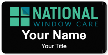 Custom name badges for National Window Care