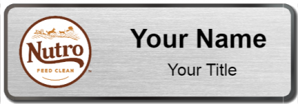 Custom name badges for Nutro Pet Food