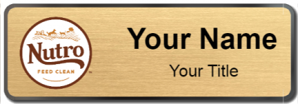 Custom name badges for Nutro Pet Food