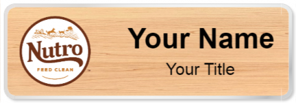 Custom name badges for Nutro Pet Food