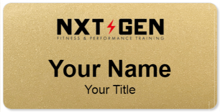 Custom name badges for NXT GEN Fitness and Performance Training