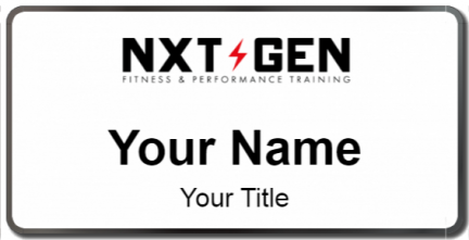 Custom name badges for NXT GEN Fitness and Performance Training
