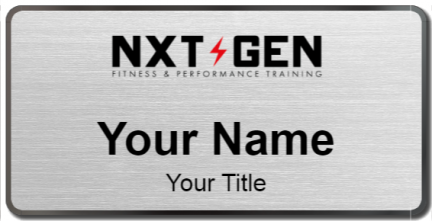 Custom name badges for NXT GEN Fitness and Performance Training