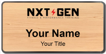 Custom name badges for NXT GEN Fitness and Performance Training
