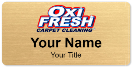Custom name badges for Oxi Fresh Carpet Cleaning
