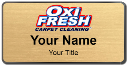 Custom name badges for Oxi Fresh Carpet Cleaning