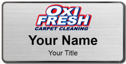 Custom name badges for Oxi Fresh Carpet Cleaning