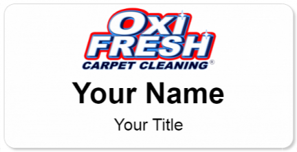 Custom name badges for Oxi Fresh Carpet Cleaning