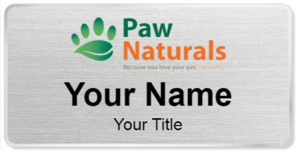 Custom name badges for Paw Naturals