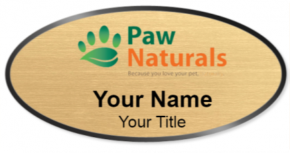 Custom name badges for Paw Naturals