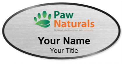 Custom name badges for Paw Naturals