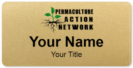 Custom name badges for Permaculture Action Network
