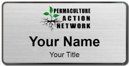 Custom name badges for Permaculture Action Network