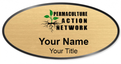 Custom name badges for Permaculture Action Network