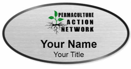 Custom name badges for Permaculture Action Network