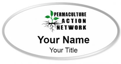 Custom name badges for Permaculture Action Network