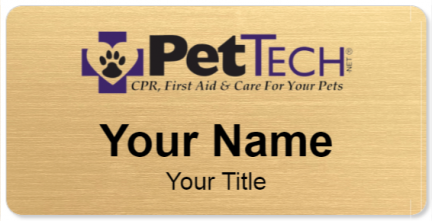 Custom name badges for PetTech