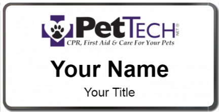 Custom name badges for PetTech