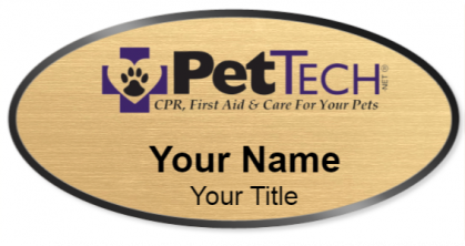 Custom name badges for PetTech