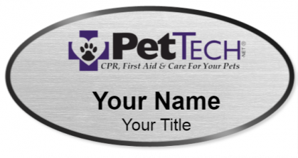 Custom name badges for PetTech