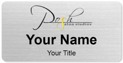 Custom name badges for Posh Salon Studios
